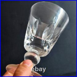 Saint Louis 5 Verres A Eau En Cristal Modele Jersey Paquebot France Haut14.5