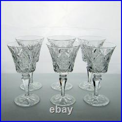 Saint-Louis. 6 verres à vin en cristal modèle Vologne