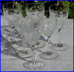 Saint Louis 6 verres en cristal Service Vic. H. 14,5 cm (Prix pour 6 verres)