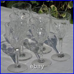 Saint Louis 6 verres en cristal Service Vic. H. 14,5 cm (Prix pour 6 verres)