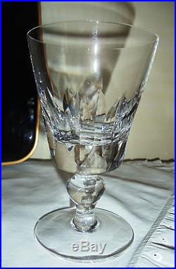Saint Louis 6 verres à vin & 6 verres à Eau en cristal taillé, modèle Jersey