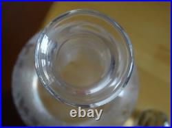 Saint Louis Ancienne Carafe A Vin Cristal Gravure Modele Metz Epoque 1920
