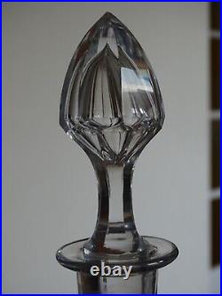 Saint Louis Ancienne Carafe A Vin Ou Eau Cristal Gravure Modele Vendome 1920