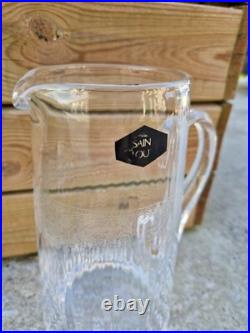 Saint Louis Ancienne Grande Carafe Pichet Cristal Taillé Et Gravé Signé TBE Saint Louis Ancienne Grande Carafe Pichet Cristal Taillé Et Gravé Signé TBE