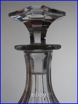 Saint Louis Ancienne Paire Carafes Cave A Liqueur Cristal Tailler Caton 19 Eme