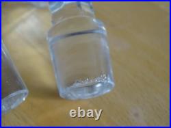 Saint Louis Ancienne Paire Carafes Cave A Liqueur Cristal Tailler Caton 19 Eme