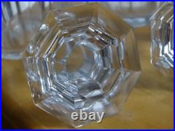 Saint Louis Ancienne Paire Carafes Cave A Liqueur Cristal Tailler Caton 19 Eme