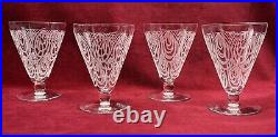 Saint Louis Astrid Water Crystal Glasses Verres A Eau Vin Cristal Gravé Art Deco