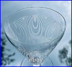 Saint Louis Astrid Water Crystal Glasses Verres A Eau Vin Cristal Gravé Art Deco