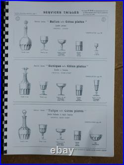 Saint Louis / Baccarat 8 Flutes A Champagne Modele Caton Art Deco