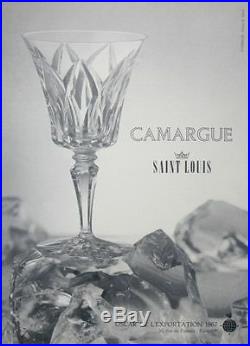 Saint Louis Camargue Verres A Vin Roemer Cristal Taillé Doublé De Couleur Coloré