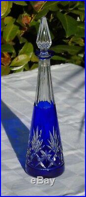 Saint Louis Carafe à liqueur en cristal doublé, modèle Massenet