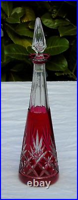 Saint Louis Carafe à liqueur en cristal doublé, modèle Massenet
