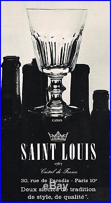 Saint Louis Caton Wine Decanter Jug Broc Pichet Carafe A Vin Orangeade Cristal