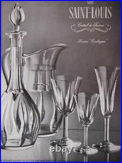 Saint Louis Cerdagne 6 Water Glasses Verres A Eau Vin 18 CM 18cm Cristal Taillé