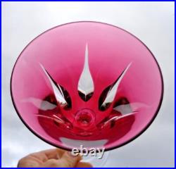 Saint Louis Cerdagne Verre A Vin Roemer Cristal Taillé De Couleur Coloré Rose Saint Louis Cerdagne Verre A Vin Roemer Cristal Taillé De Couleur Coloré Rose