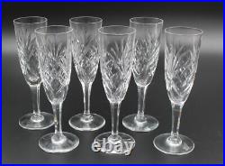 Saint Louis Chantilly 6 Flutes A Champagne En Cristal H= 19 CM