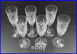 Saint Louis Chantilly 6 Flutes A Champagne En Cristal H= 19 CM