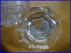 Saint Louis Charles X Ancienne Carafe Liqueur En Cristal Mouler Epoque 1830