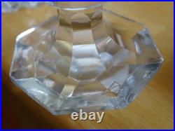 Saint Louis Charles X Ancienne Carafe Liqueur En Cristal Mouler Epoque 1830