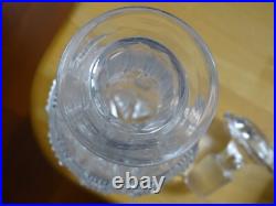 Saint Louis Charles X Ancienne Carafe Liqueur En Cristal Mouler Epoque 1830