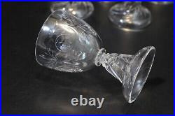 Saint Louis Cluny 6 verres calice cristal taillé 1890-1900