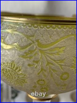 Saint Louis Cristal 6 Anciens Verres A Vin Art Nouveau
