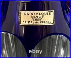 Saint Louis Ensemble Carafe Et Quatre Verres À Liqueur En Cristal Modèle Bristol