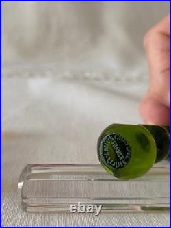 Saint Louis France 2 Porte- Couteaux Cristal/ Ambre Emeraude Modèle Bubble