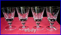 Saint Louis Jersey 4 Water Glasses 4 Verres A Eau Cristal Taillé Paquebot France