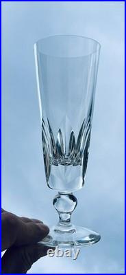 Saint Louis Jersey 6 Flute A Champagne Sektgläser Cristal Taillé Paquebot France