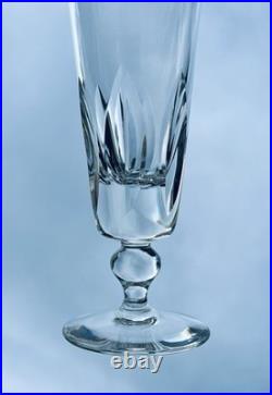 Saint Louis Jersey 6 Flute A Champagne Sektgläser Cristal Taillé Paquebot France