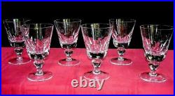 Saint Louis Jersey 6 Water Glasses 6 Verres A Eau Cristal Taillé Paquebot France