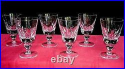 Saint Louis Jersey 6 Water Glasses 6 Verres A Eau Cristal Taillé Paquebot France