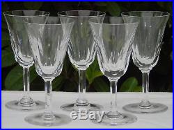 Saint Louis Lot de 5 verres à eau en cristal taillé, modèle Cerdagne