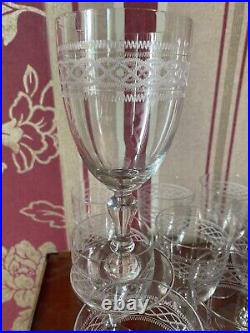 Saint Louis Lot de 6 verres à Eau en cristal, modèle Mimosa