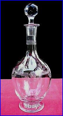 Saint Louis Manon 2 Wine Decanter Karaffe Carafe A Vin Eau Cristal Gravé Empire