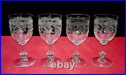 Saint Louis Metz Wine Glasses Weingläser Verre A Vin Cristal Gravé Napoleon III Saint Louis Metz Wine Glasses Weingläser Verre A Vin Cristal Gravé Napoleon III