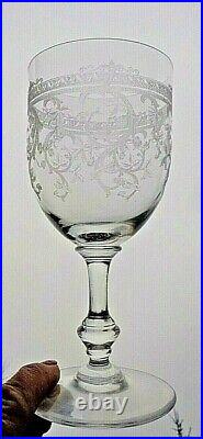Saint Louis Metz Wine Glasses Weingläser Verre A Vin Cristal Gravé Napoleon III