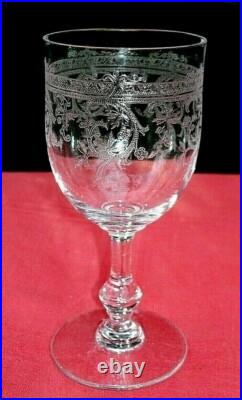 Saint Louis Metz Wine Glasses Weingläser Verre A Vin Cristal Gravé Napoleon III Saint Louis Metz Wine Glasses Weingläser Verre A Vin Cristal Gravé Napoleon III