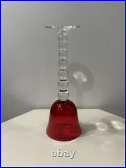 Saint Louis Modèle Bubble Grand Verre A Vin Cristal Couleur Rouge Roemer Numéro4