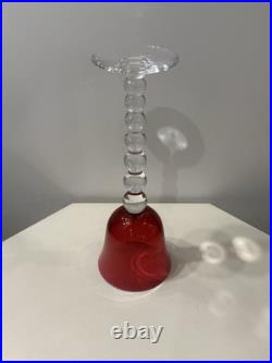 Saint Louis Modèle Bubble Grand Verre A Vin Cristal Couleur Rouge Roemer Numéro4