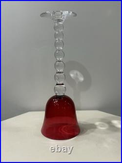 Saint Louis Modèle Bubble Grand Verre A Vin Cristal Couleur Rouge Roemer Numéro4
