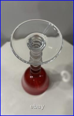 Saint Louis Modèle Bubble Grand Verre A Vin Cristal Couleur Rouge Roemer Numéro4