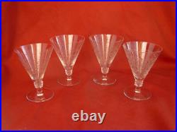 Saint Louis, Modele Lisieux, 4 Verres A Vin En Cristal, 11 CM