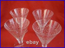 Saint Louis, Modele Lisieux, 4 Verres A Vin En Cristal, 11 CM