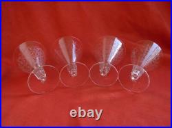 Saint Louis, Modele Lisieux, 4 Verres A Vin En Cristal, 11 CM
