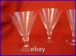 Saint Louis, Modele Lisieux, 4 Verres A Vin En Cristal, 11 CM