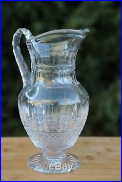 Saint Louis Modèle Tommy broc à eau en cristal taillé Estampillé
