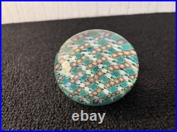 Saint Louis Presse papier Millefiori Torsadé en Cristal